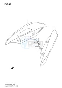 UH125 BURGMAN EU drawing PILLION RIDER HANDLE