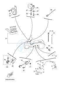 X-MAX125 XMAX 125 EVOLIS 125 (2ABB 2ABB) drawing ELECTRICAL 2