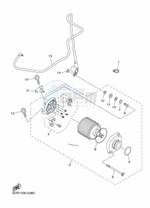 WR450F (B7R9) drawing STARTING MOTOR