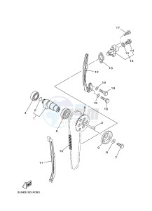 YFM350A YFM350TF GRIZZLY 350 2WD (B145) drawing CAMSHAFT & CHAIN