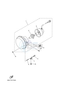 YFM550FWAD YFM5FGPB GRIZZLY 550 EPS (1HSA) drawing HEADLIGHT