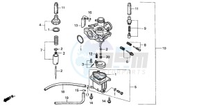 PK50S drawing CARBURETOR