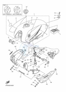 YBR125E YBR125 (BN9C) drawing FUEL TANK