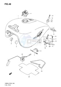 VZ800 drawing FUEL TANK L2