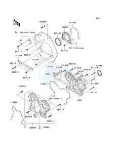 KAF 950 F [MULE 4010 DIESEL 4X4] (F9F-FAF) FAF drawing ENGINE COVER-- S- -