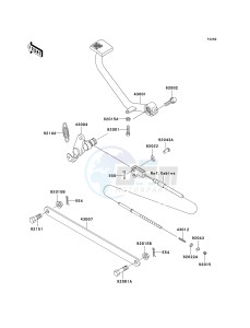 EN 500 C [VULCAN 500 LTD] (C10) C10 drawing BRAKE PEDAL_TORQUE LINK