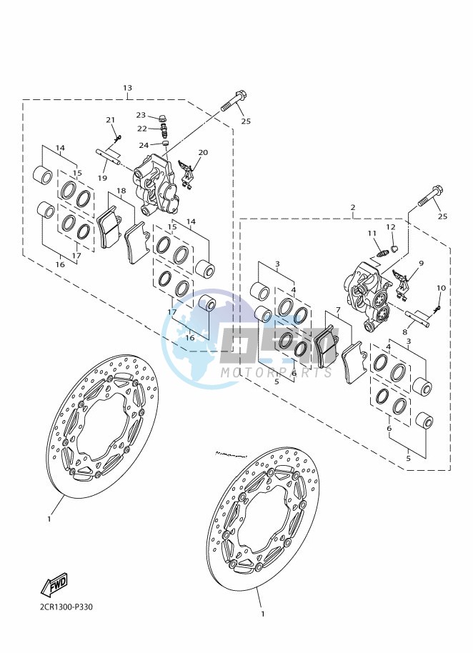 FRONT BRAKE CALIPER