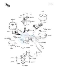 KZ 750 F [LTD SHAFT] (F1) [LTD SHAFT] drawing METERS