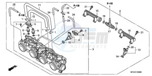 CB600F9 U / ABS ST drawing THROTTLE BODY