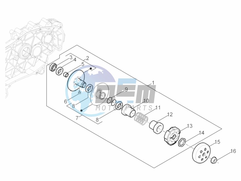 Driven pulley