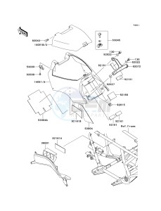 KVF 650 A [PRAIRIE 650 4X4] (A2) [PRAIRIE 650 4X4] drawing SIDE COVERS