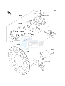 VN 1700 E [VULCAN 1700 CLASSIC] (9G-9FA) E9FA drawing REAR BRAKE