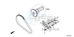 TRX420FAD TRX420 Europe Direct - (ED) drawing CAM CHAIN/TENSIONER