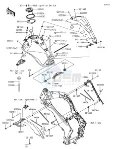 Z1000 ZR1000HHF XX (EU ME A(FRICA) drawing Fuel Tank