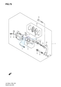 UH125 ABS BURGMAN EU drawing REAR CALIPER