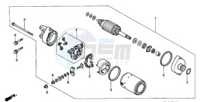 XL1000V VARADERO drawing STARTING MOTOR