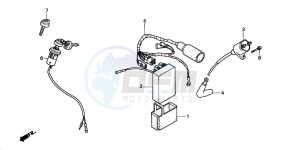 TRX90 FOURTRAX 90 drawing WIRE HARNESS/IGNITION COI L