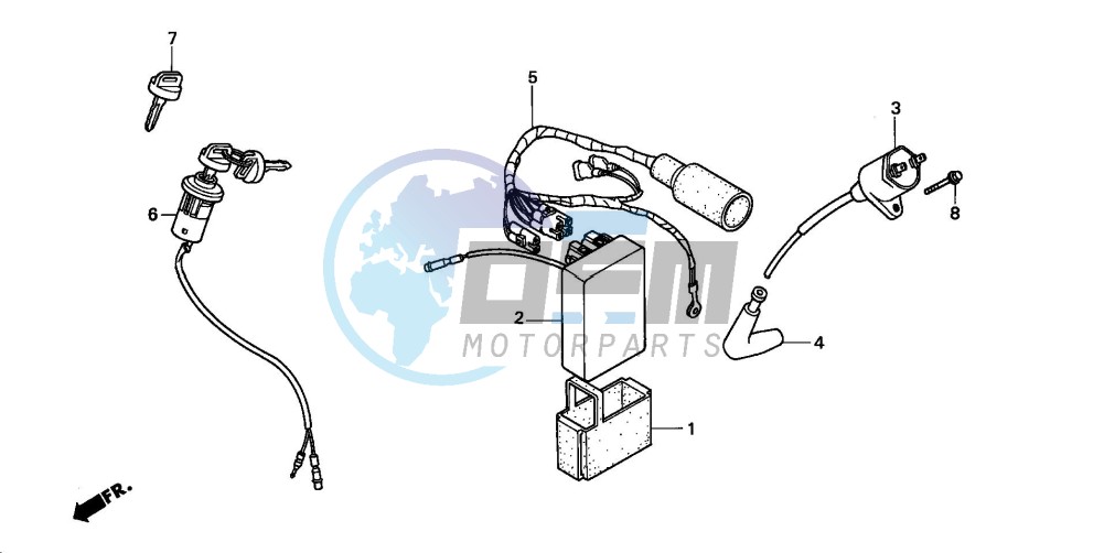 WIRE HARNESS/IGNITION COI L