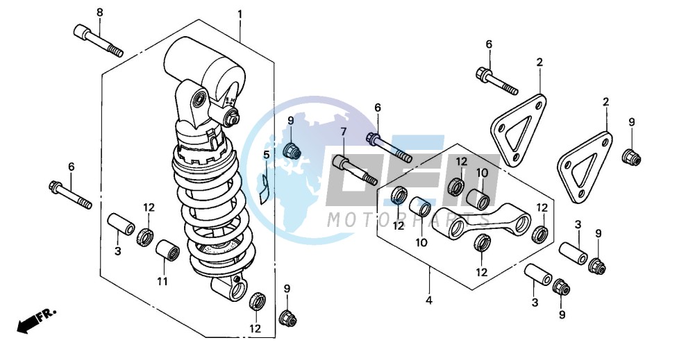 REAR CUSHION (CBR900RRY,1/RE1)