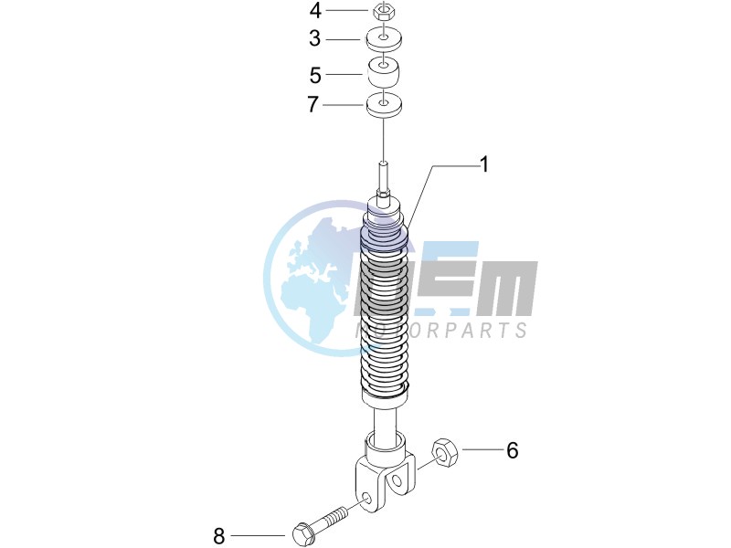 Rear suspension - Shock absorbers