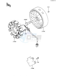 KL 250 D [KLR250] (D4-D6) [KLR250] drawing GENERATOR