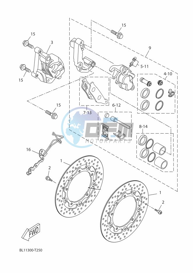 FRONT BRAKE CALIPER