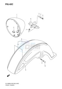 VL1500 (E3-E28) drawing FRONT FENDER (MODEL K9)