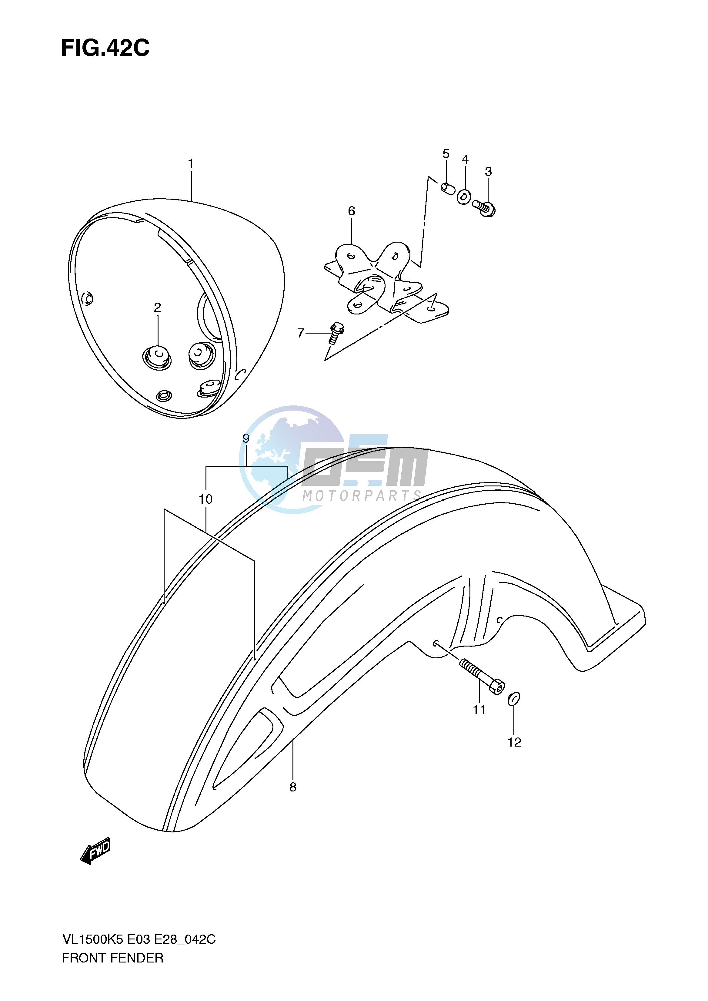 FRONT FENDER (MODEL K9)