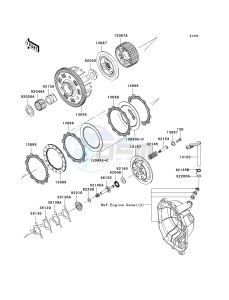 ZX 600 N [NINJA ZX-6RR] (6F) N6F drawing CLUTCH