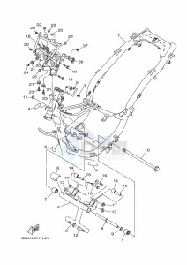 YP125RA XMAX 125 TECH MAX (B9Y3) drawing FRAME