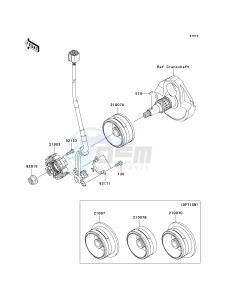 KX 450 D (KX450F) (F8F) D8F drawing GENERATOR