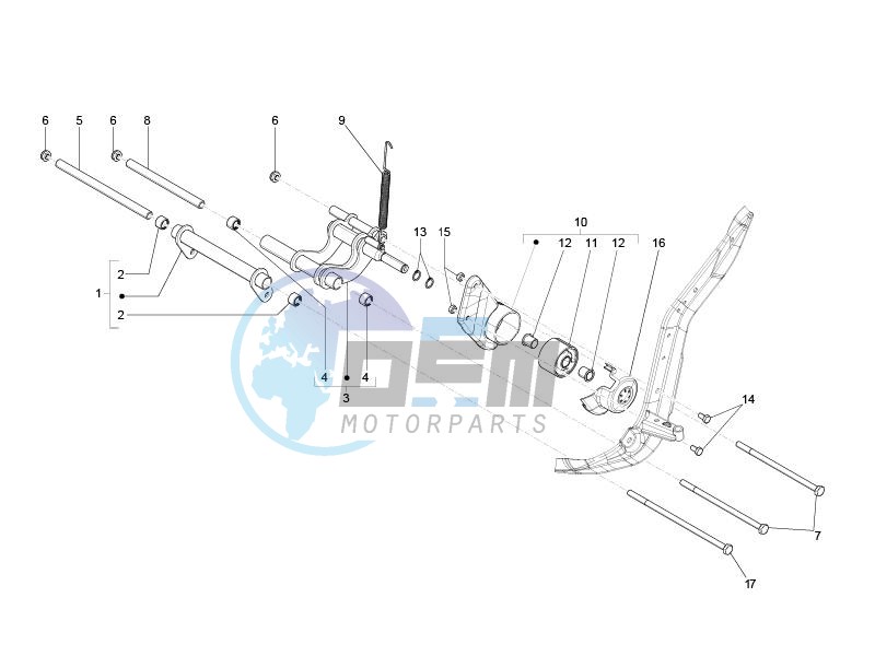 Swinging arm