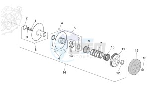 Scarabeo 50 4T E2 drawing Clutch