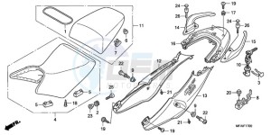 CBF1000S9 Europe Direct - (ED) drawing SEAT/SEAT COWL