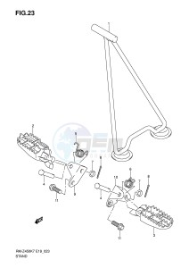 RM-Z450 (E19) drawing FOOTREST