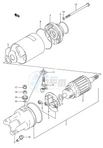 GSX-R750W (E28) drawing STARTING MOTOR (MODEL N P)