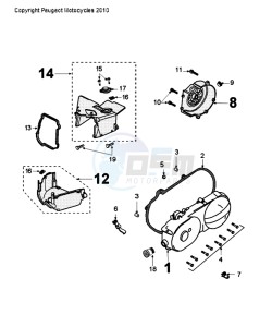 KISBEE A SL drawing CRANKCASE COVER