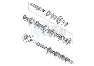 GPR NUDE - 125 cc drawing GEAR BOX