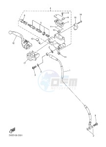 WR250F (1HC6 1HC7 1HC8) drawing FRONT MASTER CYLINDER