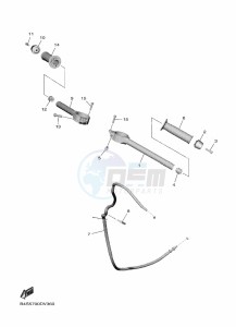 YZF1000D YZF-R1M (B4S6) drawing STEERING HANDLE & CABLE