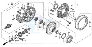 GL1500A GOLDWING ASPENCADE drawing FINAL DRIVEN GEAR