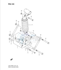 GSX1300R drawing REAR CUSHION LEVER (GSX1300RL1 E24)