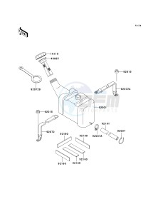 JT 1100 F [1100 STX D.I.] (F1-F2) [1100 STX D.I.] drawing OIL TANK