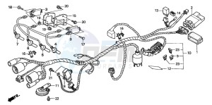 CB600F CB600S drawing WIRE HARNESS (CB600F22)