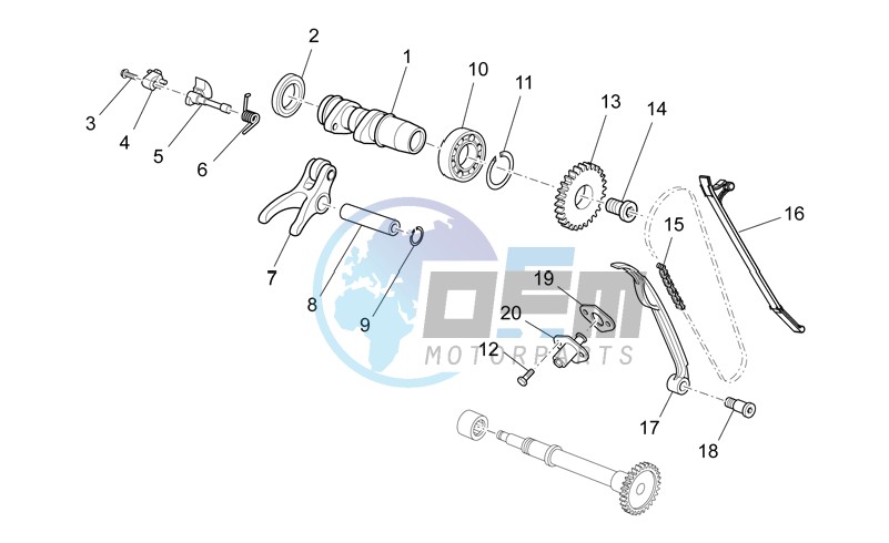 Front cylinder timing system