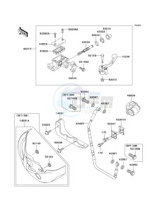 KX 250 M (M1) drawing FRONT MASTER CYLINDER