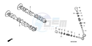 CBF600N9 Europe Direct - (ED / 25K) drawing CAMSHAFT/VALVE