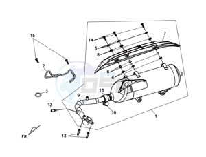 GTS 125 EFI drawing EXHAUST