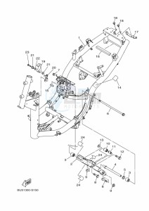 MWS125-C TRICITY 125 (BU5G) drawing FRAME