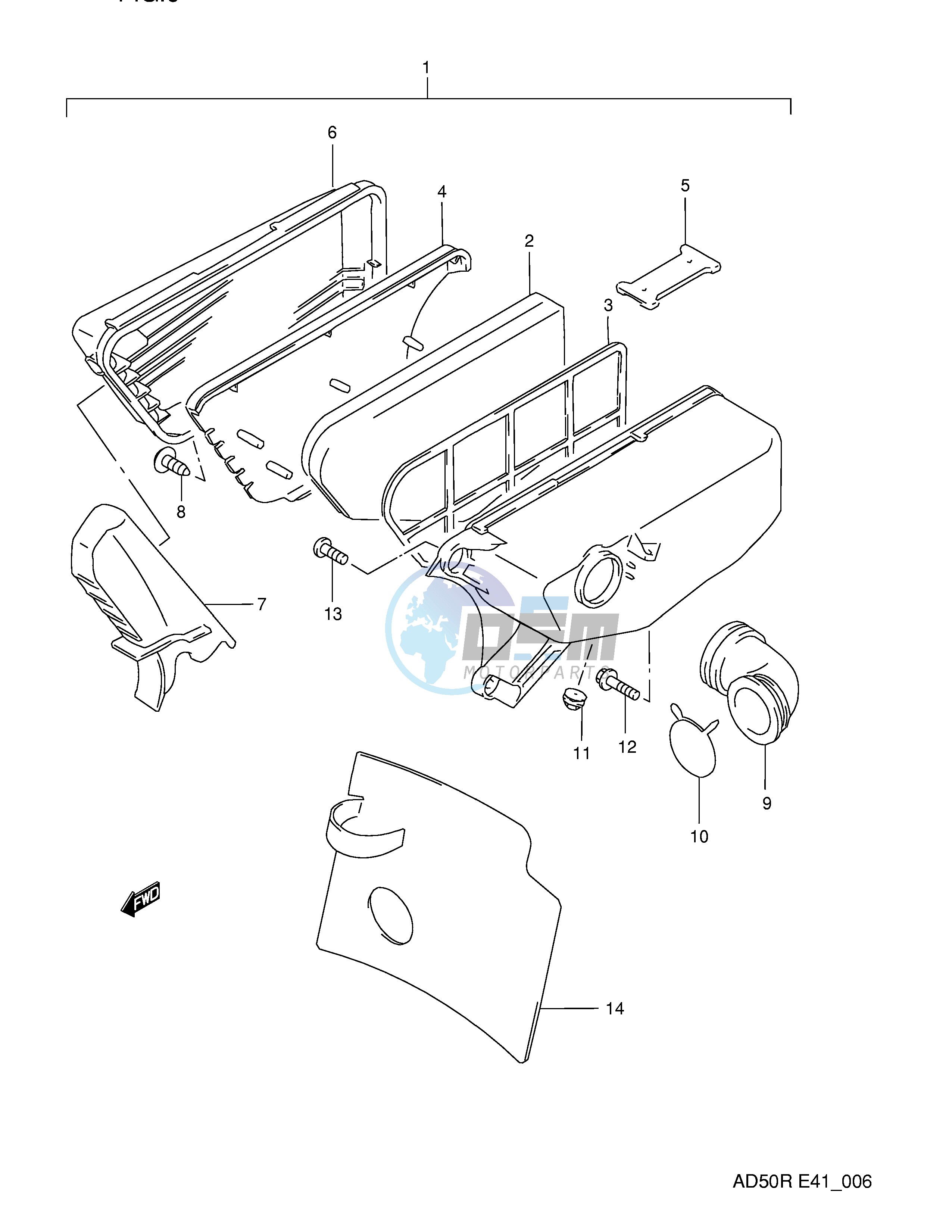 AIR CLEANER (MODEL L E41 ~E.NO.211604)